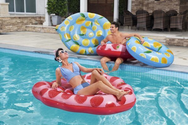 Bestway 43396 pływak basenowy i plażowy Różowy, Czerwony Obraz PCW Pływający materac